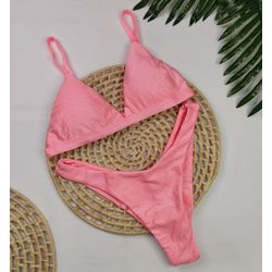 New Comfort Rosa Bebê Canelado - CARIOKAS MODA PRAIA