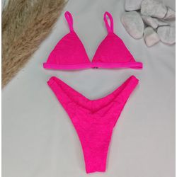 New Comfort Laise Rosa Neon Desenhos - CARIOKAS MODA PRAIA