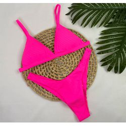 New Comfort Dots Rosa Neon - CARIOKAS MODA PRAIA
