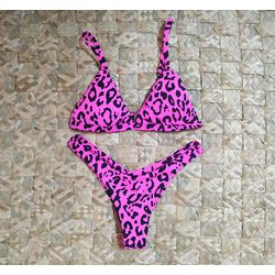 New Comfort Animal Print Rosa - CARIOKAS MODA PRAIA