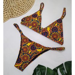 Conjunto Regulagem Mandala Amarelo - CARIOKAS MODA PRAIA