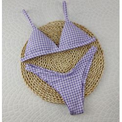 New Comfort Xadrez Lavanda - CARIOKAS MODA PRAIA