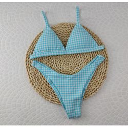New Comfort Xadrez Azul - CARIOKAS MODA PRAIA