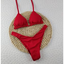 Conjunto Liz Vermelho Mix - CARIOKAS MODA PRAIA