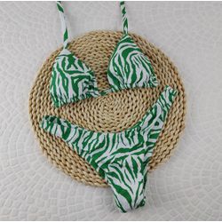 Conjunto Liz Zebra Verde - CARIOKAS MODA PRAIA