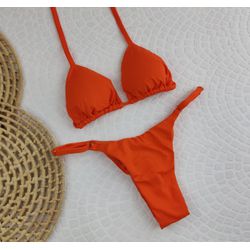 Conjunto Summer Laranja Liso - CARIOKAS MODA PRAIA