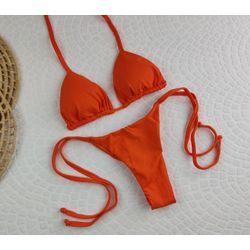 Lacinho Summer Laranja Liso - CARIOKAS MODA PRAIA