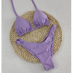 Conjunto Liz Lavanda Canelado - CARIOKAS MODA PRAIA