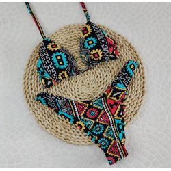Conjunto Liz Tribal Preto - CARIOKAS MODA PRAIA