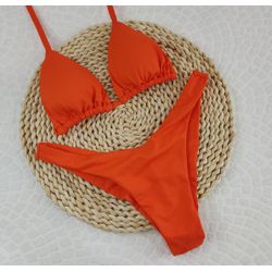 Conjunto Liz Laranja Liso - CARIOKAS MODA PRAIA