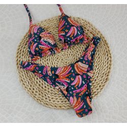 Conjunto Liz Bananinha Azul Petróleo - CARIOKAS MODA PRAIA