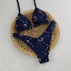 Conjunto Liz Constelação Azul Marinho - CARIOKAS MODA PRAIA
