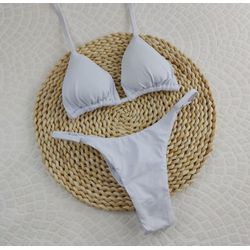 Conjunto Summer Branco Liso - CARIOKAS MODA PRAIA
