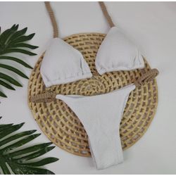 Conjunto Summer Firenze Branco com Nude - CARIOKAS MODA PRAIA