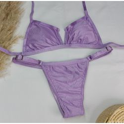 Conjunto Aro V + Ivy Lavanda Canelado - CARIOKAS MODA PRAIA