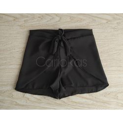 Short Transpassado Preto - CARIOKAS MODA PRAIA