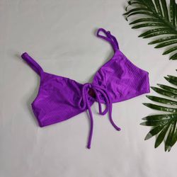 Top Amarração Fuchsia Canelado - CARIOKAS MODA PRAIA