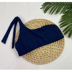 Top Faixa Azul Marinho - CARIOKAS MODA PRAIA