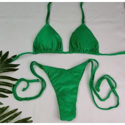 Lacinho Summer Verde Bandeira Canelado - CARIOKAS MODA PRAIA