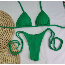 Lacinho Summer Dots Verde Bandeira - CARIOKAS MODA PRAIA