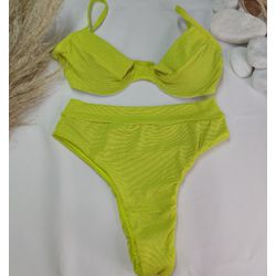 Conjunto Meia taça + Hot Pants Lurex Lima - CARIOKAS MODA PRAIA