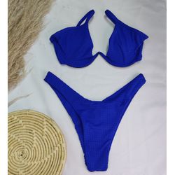 Aro W Dots Azul Royal - CARIOKAS MODA PRAIA