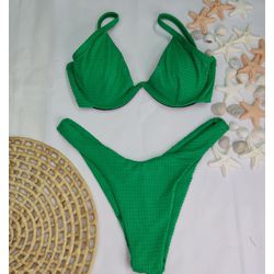 Aro W Dots Verde Bandeira - CARIOKAS MODA PRAIA