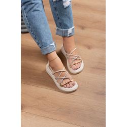 Sandália Papete Tiras Multicolor - 140- Off - 