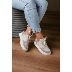 Tênis Estiloso Furos Lateral_228- Cinza - 228- Cin... - 