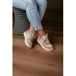 Tênis Estiloso Furos Lateral_228- Nude - 228- Nude - 