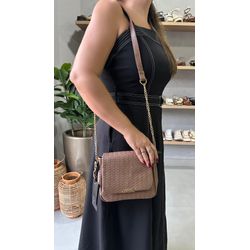 Bolsa Transversal Tramas_3205- Marrom - 3205- Mar... - Karina Bertozi Calçados Femininos