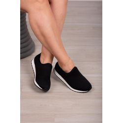 Tênis Slip On em tecido com palmilha confort - 321... - 