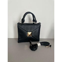 BOLSA MEDIA SPIKE_1999 - PRETO - 1999 - PRETO - Karina Bertozi Calçados Femininos