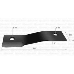 FACA ROÇADEIRA TATU/BALDAN 1300 MM RUSAN 2 FUROS R... - Loja do Cafeicultor