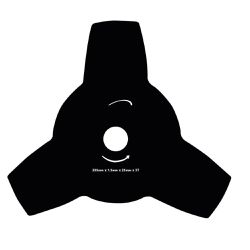 LÂMINA 3 PONTAS 255MM FURO 20MM ESP 1,50 255MM - Loja do Cafeicultor