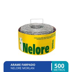 Arame farpado rolo com 500 metros - NELORE - Morla - Casa Anzai