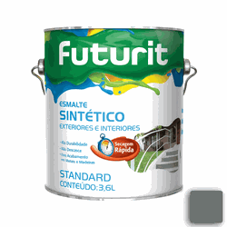 ESMALTE SINTÉTICO FUTURIT 3,6L (Cinza Escuro) - Casa Anzai