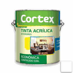 TINTA ACRÍLICA CORTEX (Branco) 3,6L - Casa Anzai