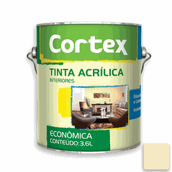 TINTA ACRÍLICA CORTEX (Marfim) 3,6L - Casa Anzai