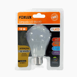 Lâmpada LED Bulbo 10W 12V FOXLUX - Casa Anzai