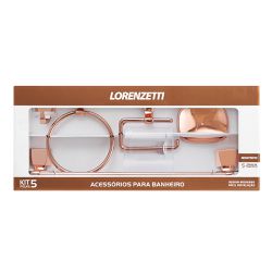 Kit de Acessorios 5 Pçs Rose Gold 2000 F24 Lorenze... - Casa Anzai