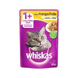 Ração Úmida para Gatos Adultos WHISKAS Sachê Frang... - Casa Anzai