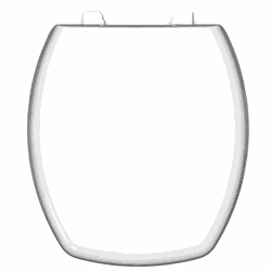 Assento Sanitário Almofadado Luxo Thema Branco - Casa Anzai