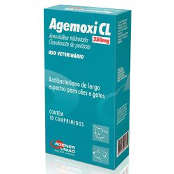 Agemoxi Cl 250mg Caixa Com 10 Comprimidos Para Cãe... - Casa Anzai