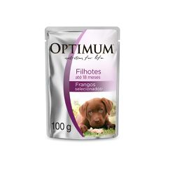 OPTIMUM SACHÊ CÃO FILHOTE FRANGO 100G - Casa Anzai