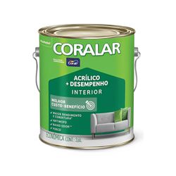 Coral Coralar Acrílico 3,6L (Palha) - Casa Anzai