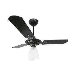 VENTEX VENTILADOR TETO YRIS PRETO/PRETO 220V (107) - Casa Anzai