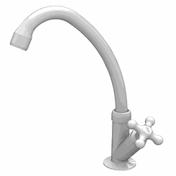 Torneira para Cozinha de Mesa Com Bica Móvel e 1/4... - Casa Anzai