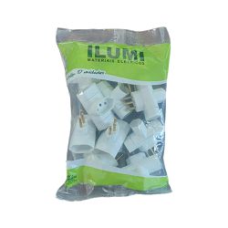 PINO 3 SAIDAS 2P+T P.BRAS.ILUMI (12270PG) - Casa Anzai