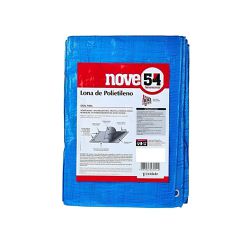 Lona polietileno 6x4m azul 100 micras leve - Casa Anzai